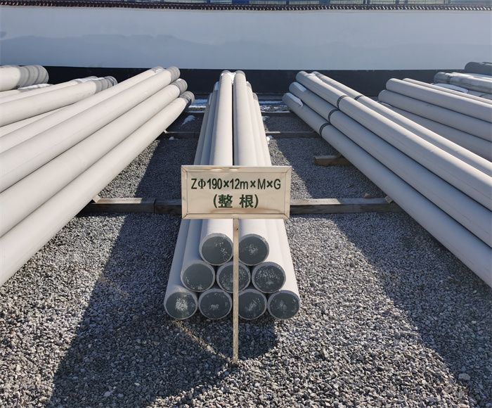 曲阜190×12米钢筋混凝土水泥电线杆